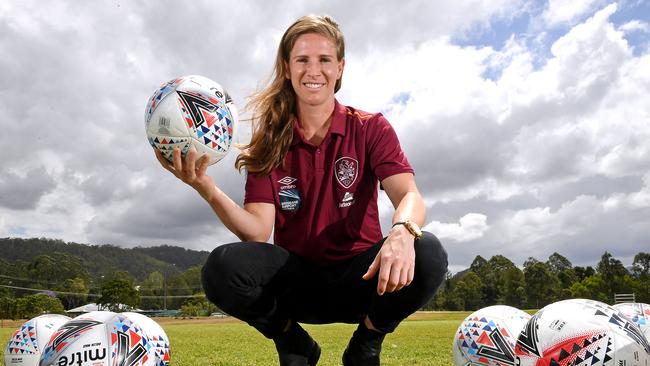 Roar and Matildas star Elise Kellond-Knight joins the ranks of Queensland’s best footballers in 2020. Picture: John Gass/AAP Image