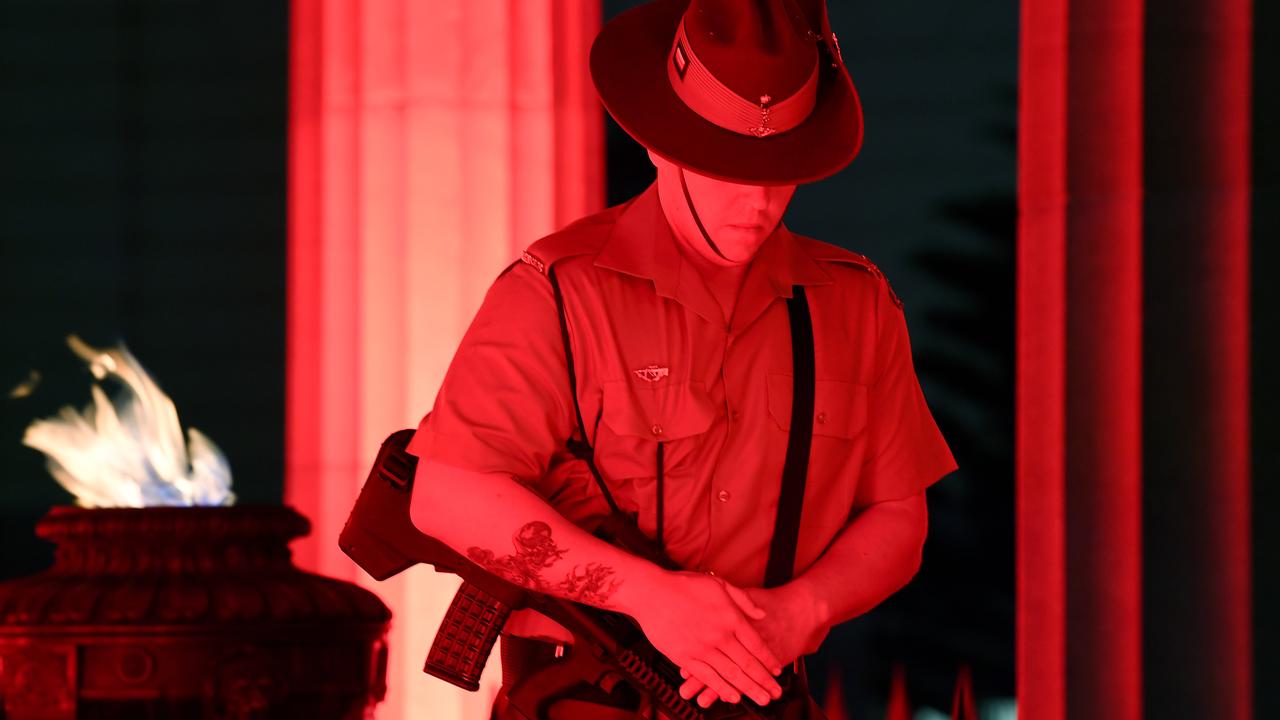 There was a service at the Shrine of Remembrance in Brisbane. Picture: NCA NewsWire / Dan Peled