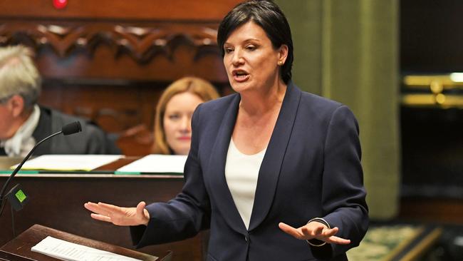 McKay speaking during question time in Parliament in July, a month after becoming the NSW Opposition Leader. (Picture: AAP)