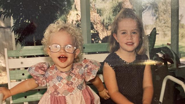 Virginia Tapscott and elder sister Alexandra Tapp as children. They were both abused by their step-grandfather but Alex managed to save Virginia from much worse abuse.