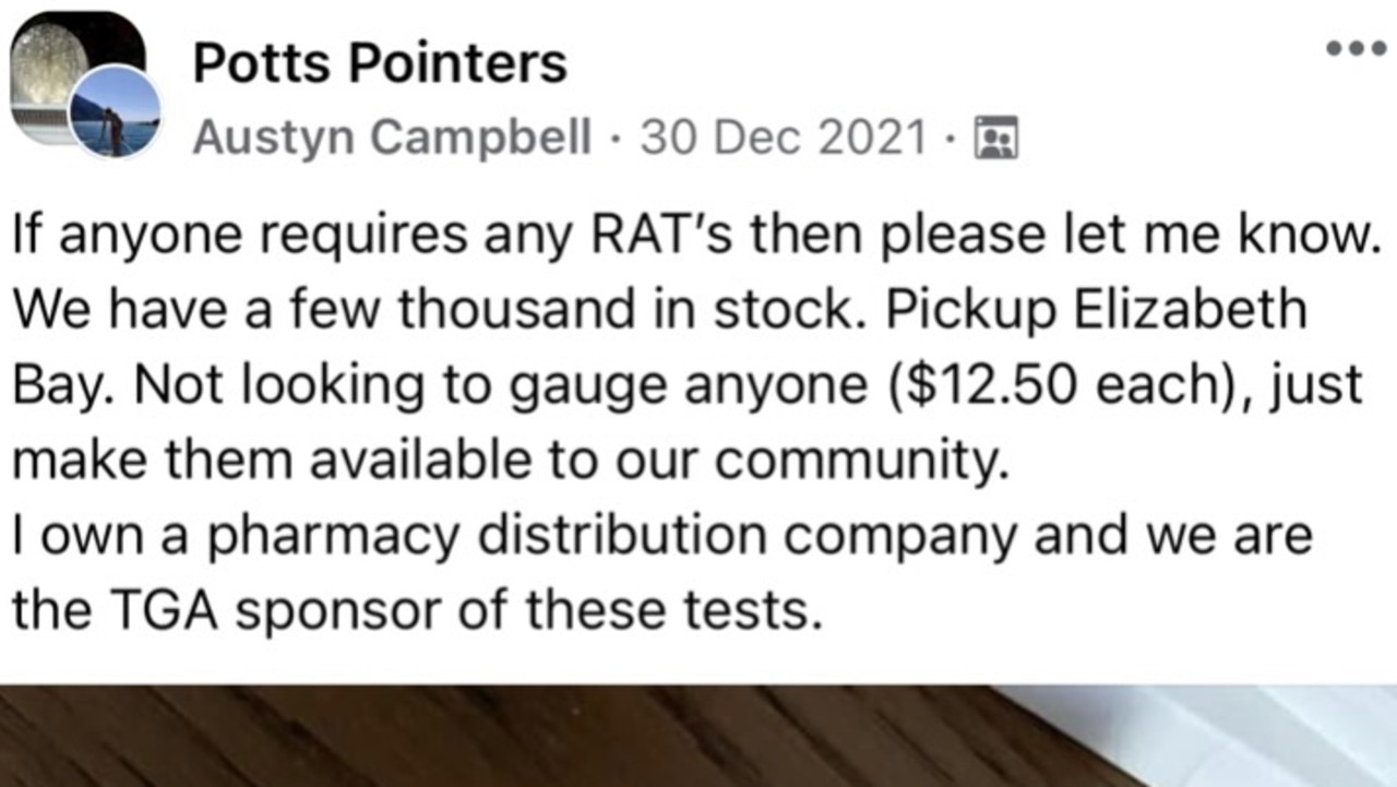 Ms Campbell generously offered to sell some of her stock to Potts Point locals via a community Facebook group