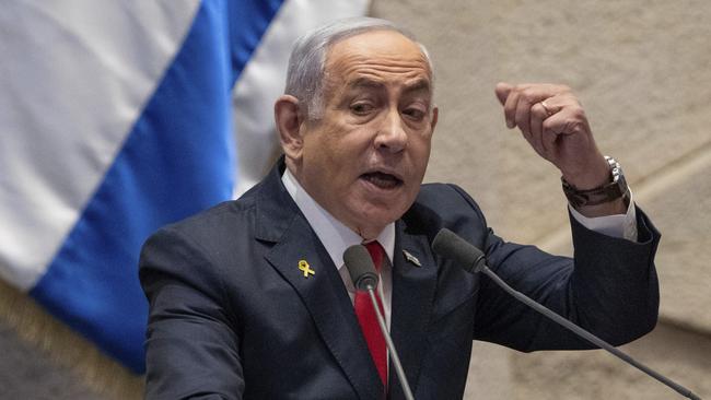 Israel's Prime Minister Benjamin Netanyah bulit a fresh firestorm of debate around the definition of anti-Semitism. Picture: AP Photo/Ohad Zwigenberg