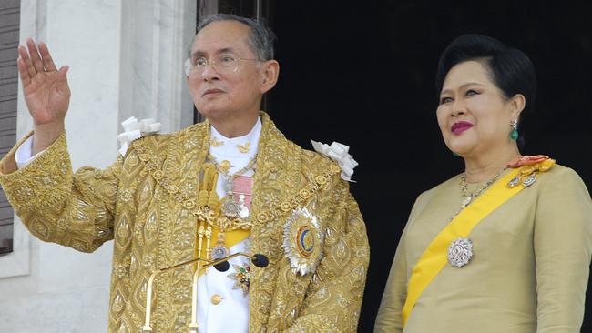 King Bhumibol Adulyadej and Queen Sirikit, pictured in 2006.