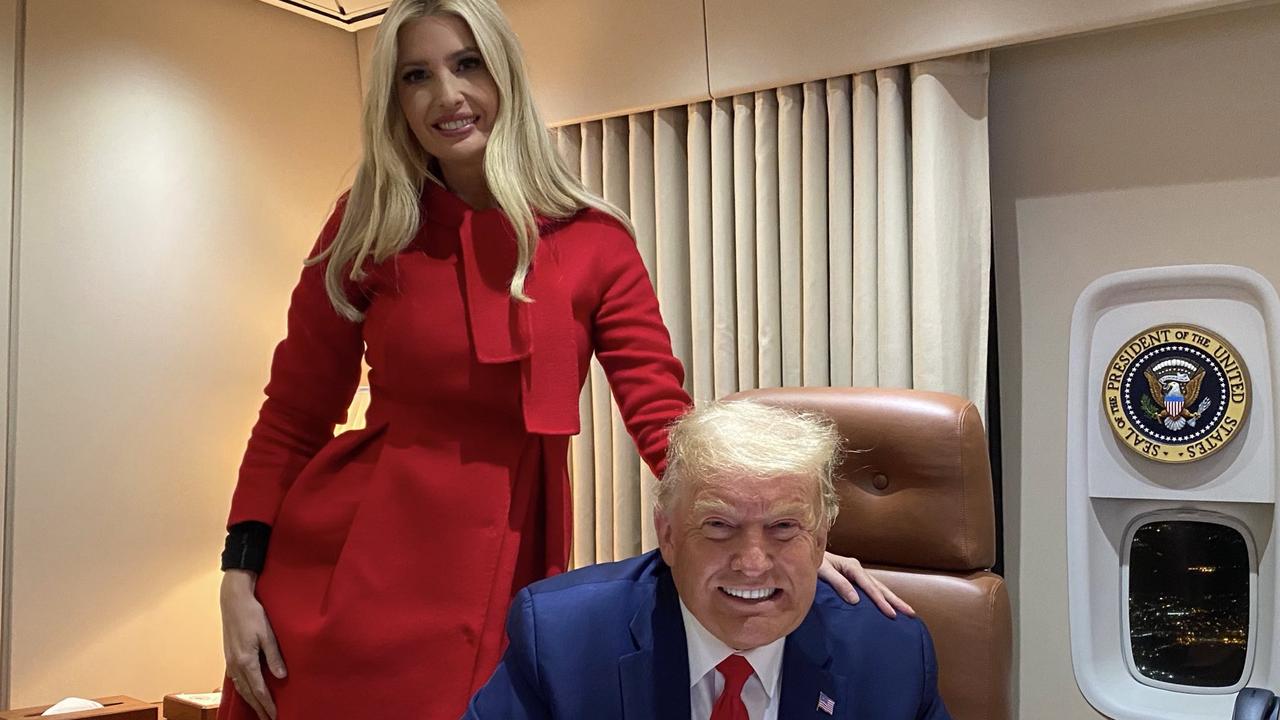 Donald Trump and Ivanka Trump night before election day. Picture: Ivanka Trump/Twitter