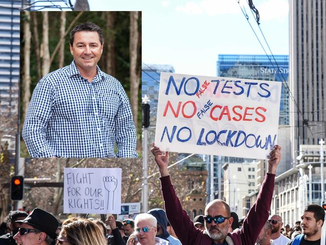 Pat Conaghan has come out firing against anti-lockdown protesters in Sydney.