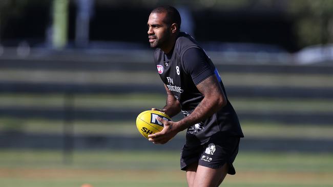 Heritier Lumumba during Collingwood training