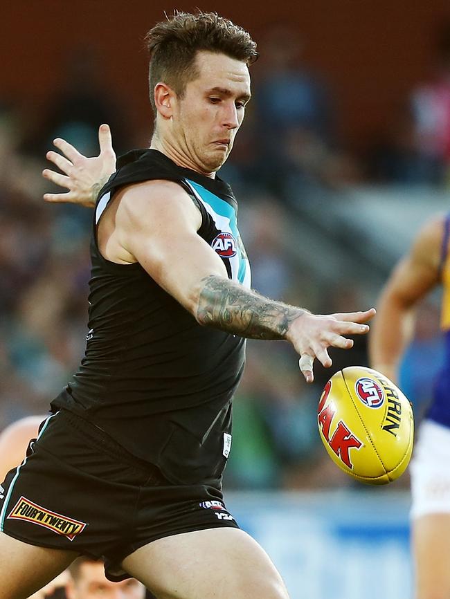 He played 81 games in six seasons for Port Adelaide. Picture: Getty