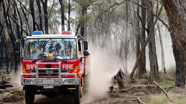 Tyler Allen remained at the scene of his crime until the CFA arrived. Picture: Supplied