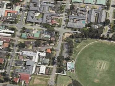 An aerial view of the Warwick Farm site where mixed-use development is being proposed. Picture: Planning documents