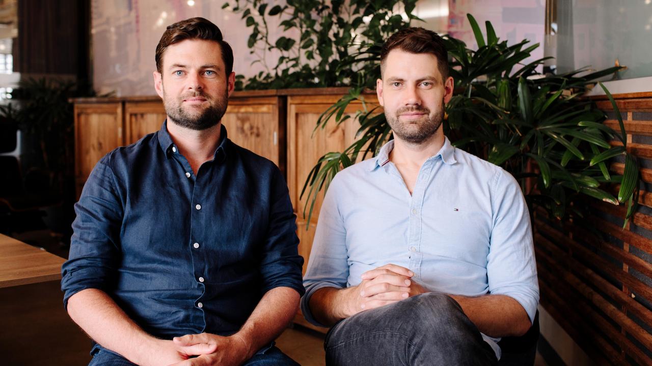 Bare co-founders Cale Donovan and Sam McConkey. The pair created Bare to disrupt Australia's funeral industry.