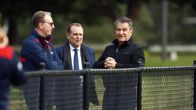 Roosters CEO Nick Politis pictured watching the training. Picture: Sam Ruttyn