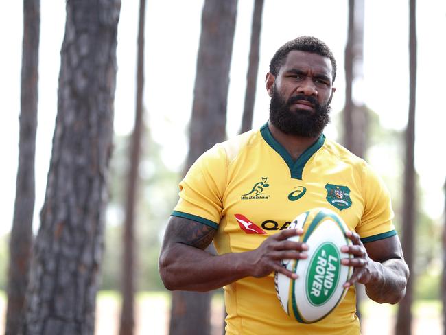 GOLD COAST, AUSTRALIA - SEPTEMBER 12:  Marika Koroibete poses for a portrait on September 12, 2018 in Gold Coast, Australia.  (Photo by Chris Hyde/Getty Images)