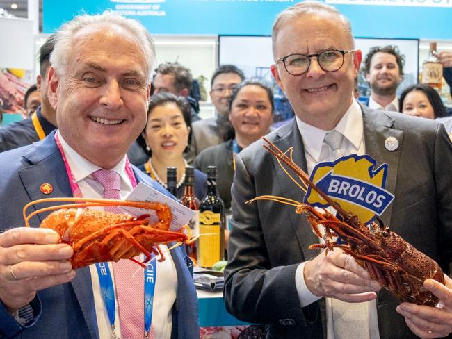 Australia’s lobster industry was far more exposed to China. Picture: PMO/X