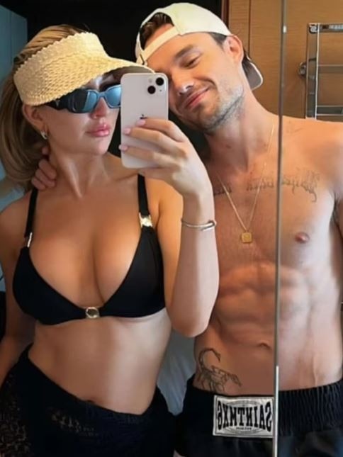 Liam Payne with girlfriend Kate Cassidy, posted to social media before he died. Picture: Supplied