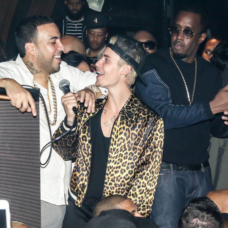 French Montana also shared a song with Justin Bieber and Diddy party together at the 2016 Grammys afterparty at 1OAK in LA. Picture: Emanuele D’Angelo/BFA/Shutterstock