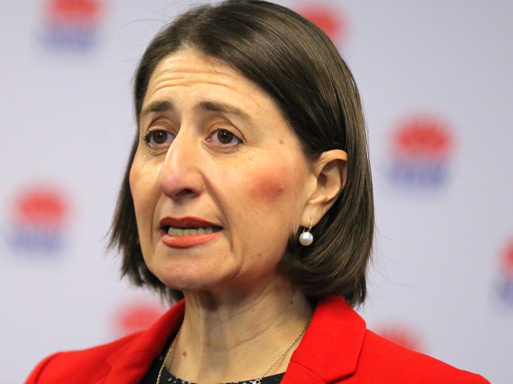 NSW Premier Gladys Berejiklian said the 28-day no community transmission target set by Queensland was a “tall order”. Picture: Steven Saphore/NCA NewsWire