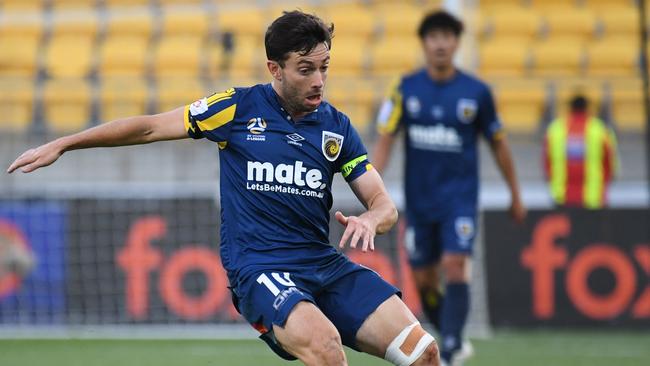 Central Coast Mariners winger Tommy Oar is Macarthur FC’s only announced signing. Picture: AAP