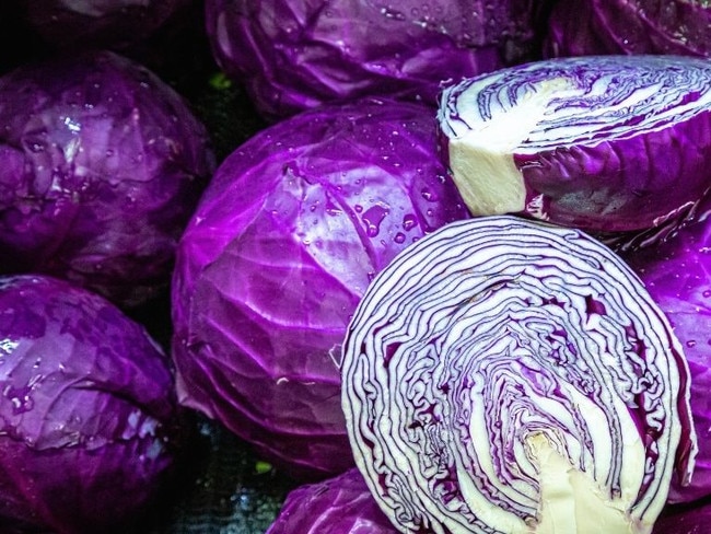 Red cabbage is loaded with anthocyanins.