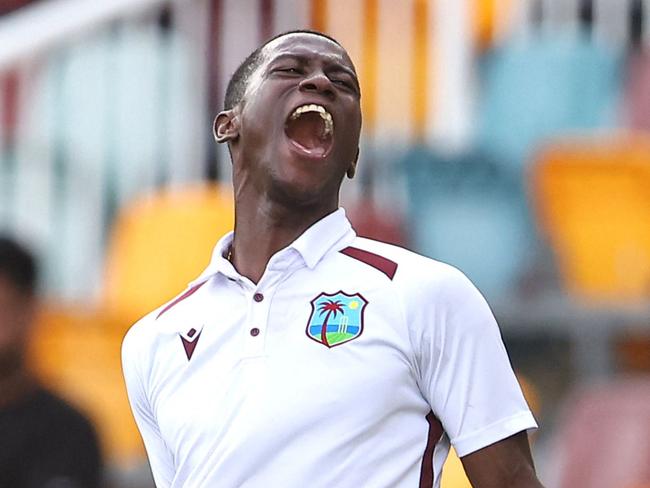 Shamar Joseph demolished Australia to seal a remarkable West Indies Test win at the Gabba last summer. Picture: AFP