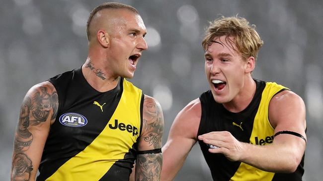 Get excited, we could see Dustin Martin, Tom Lynch and the rest of the AFL in action as soon as July. Picture: Michael Klein