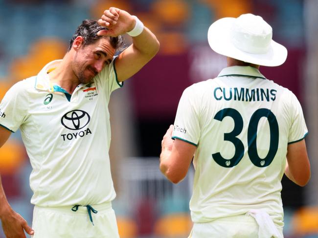 Mitchell Starc and Pat Cummins are both the wrong side of 30. Picture: Patrick Hamilton/AFP