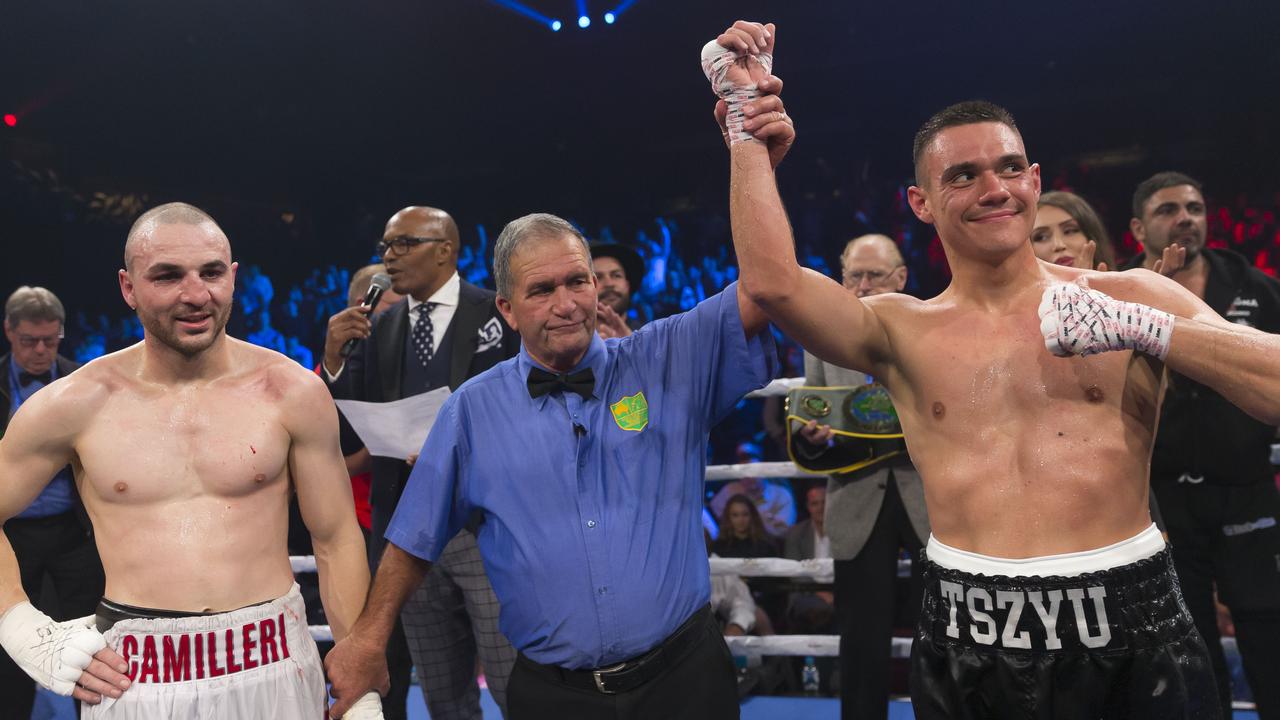 Tim Tszyu defeats Joel Camilleri.