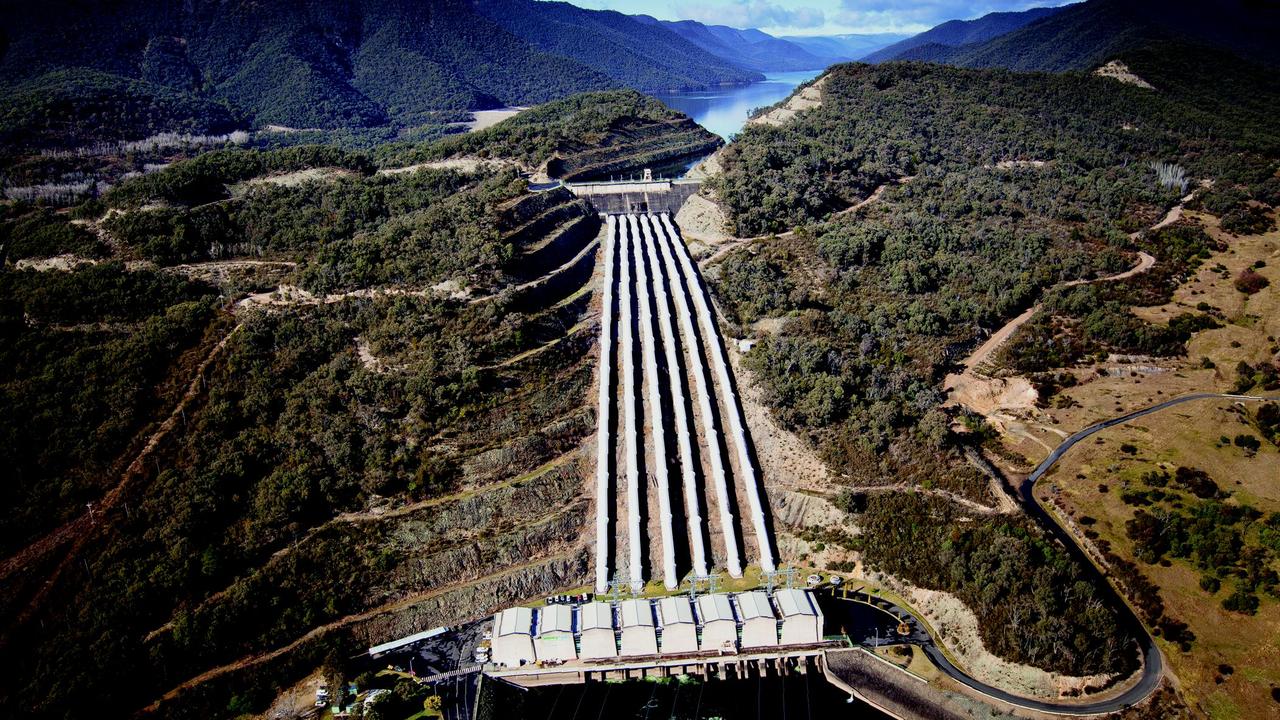 The Tumut 3 power station at the Snowy Hydro Scheme in Talbingo, in the Snowy Mountains. Picture: James Lauritz/AFP/Snowy Hydro Ltd