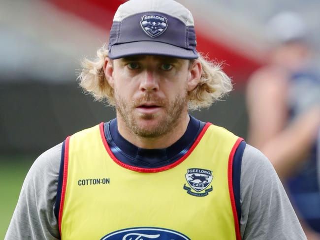 Football The AFL Geelong Cats training .29 Cam GuthriePicture: Mark Wilson