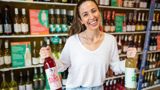 Irene Falcone started SansDrinks two years ago as an online store – her non-alcoholic bottle shop is now booming with demand for her products soaring. Picture: Supplied