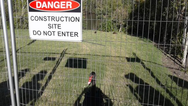 Protests continue over the body of water being slated to become a carpark.