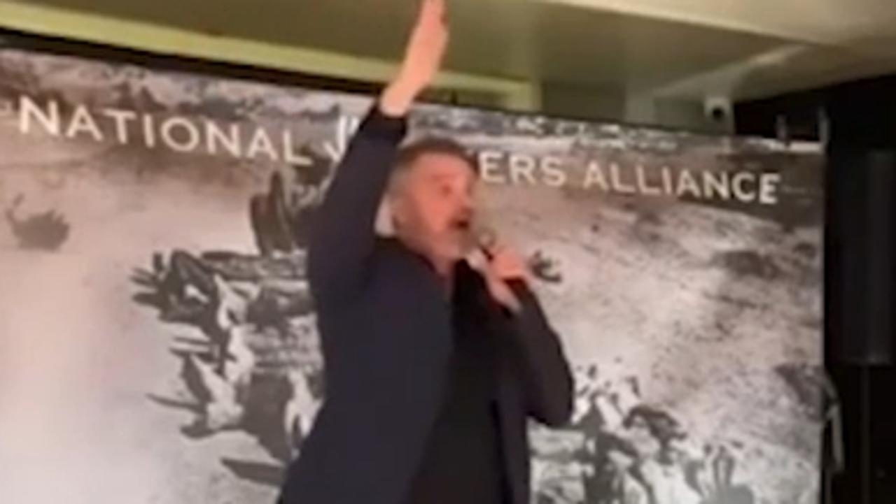 Australian actor Damien Richardson 'disillusioned' by backlash over Nazi salute