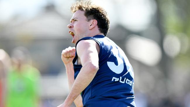 Marcus Nolan in action for Old Paradians. Picture: Josh Chadwick