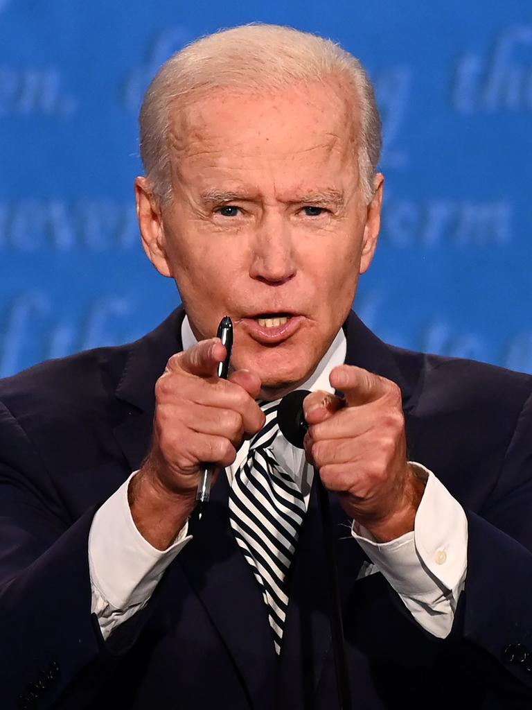 Joe Biden dubbed the President a ‘clown’ during the first presidential debate. Picture: Jim WATSON / AFP.