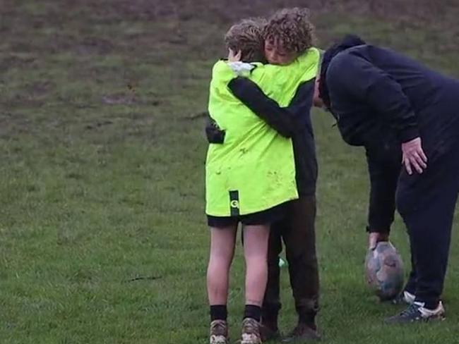 Heartwarming rugby pep talk goes viral