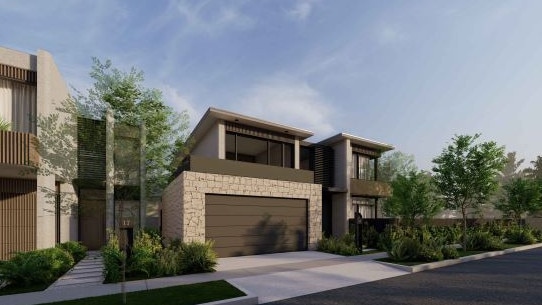 An artist's impression of a proposed 53-home subdivision on Macpherson St, Warriewood. Picture: PDB Architects