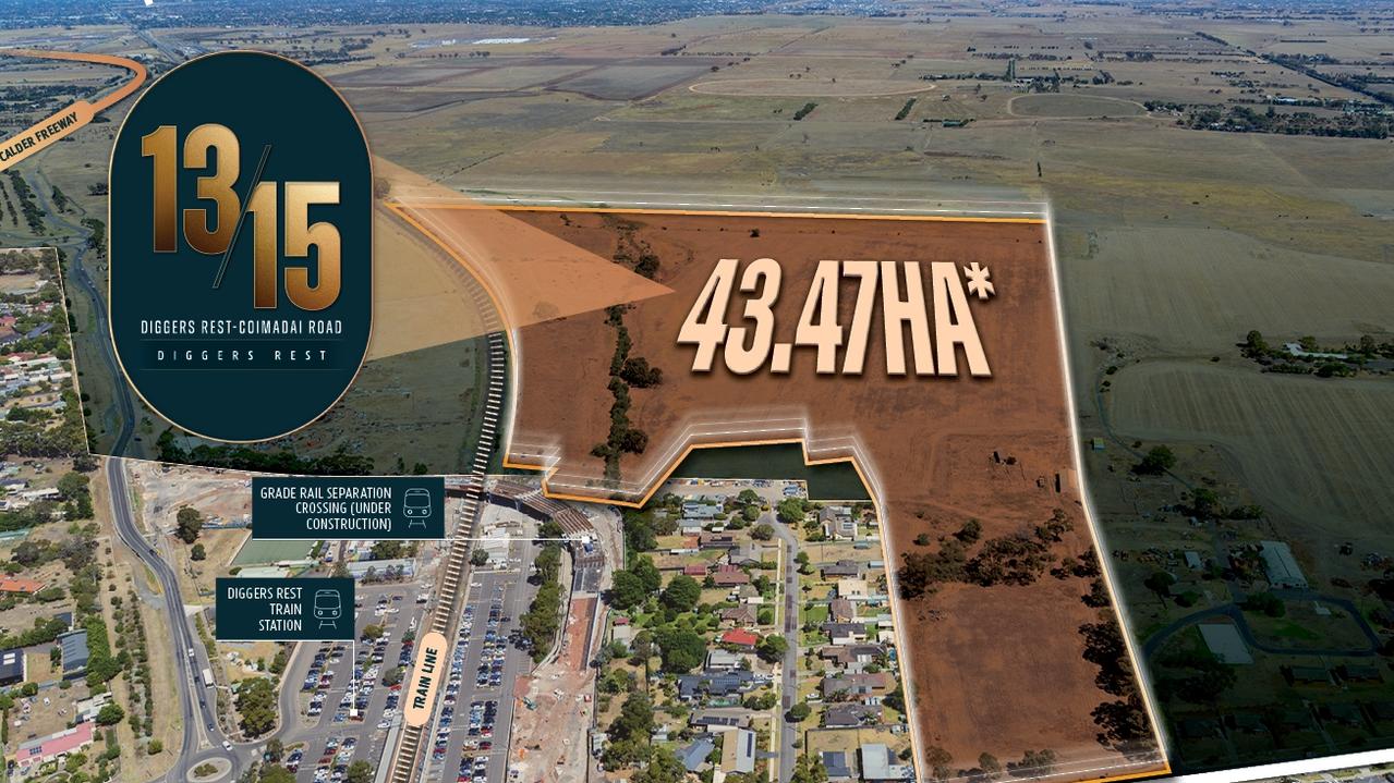 Mr Sagar is also managing the listing for 13-15 Diggers Rest-Coimadai Rd, Diggers Rest, which is expected to sell for $90m-plus.