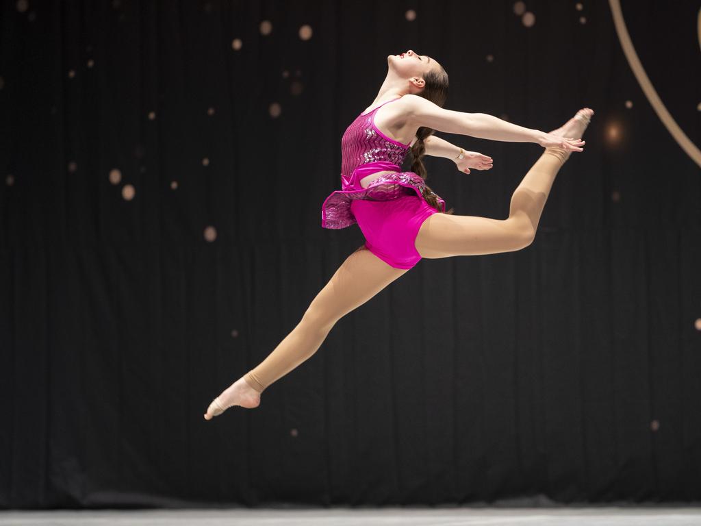 Southern Tasmanian Dancing Eisteddfod, Sienna McGiveron (RDC) during the 12 Years Jazz Solo at Wrest Point. Picture: Chris Kidd