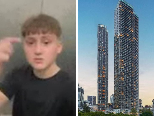 Tyler Mason died after plunging from the 35th floor of the Meriton Suites in Parramatta.