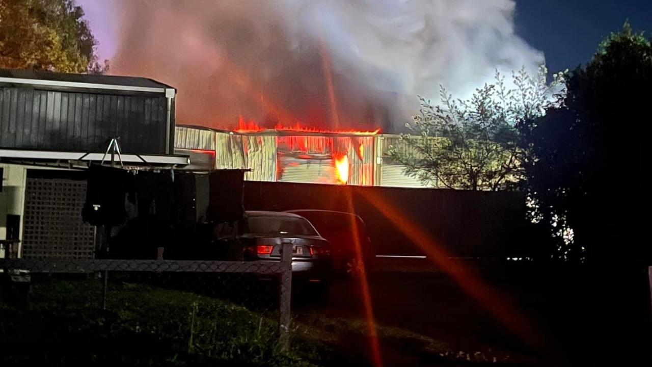 Multiple fire crews rushed to the inferno early Tuesday morning. Picture: Facebook