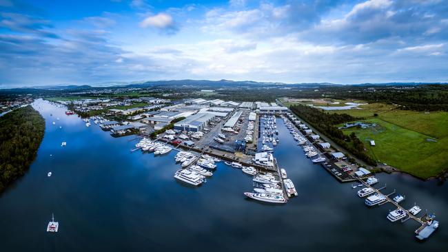 The Gold Coast City Marina &amp; Shipyard at Coomera.