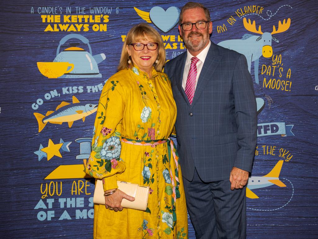 Anita and John McVeigh at the opening night function for The Empire's Come From Away at The Rock, Friday, March 14, 2025. Picture: Hey Media