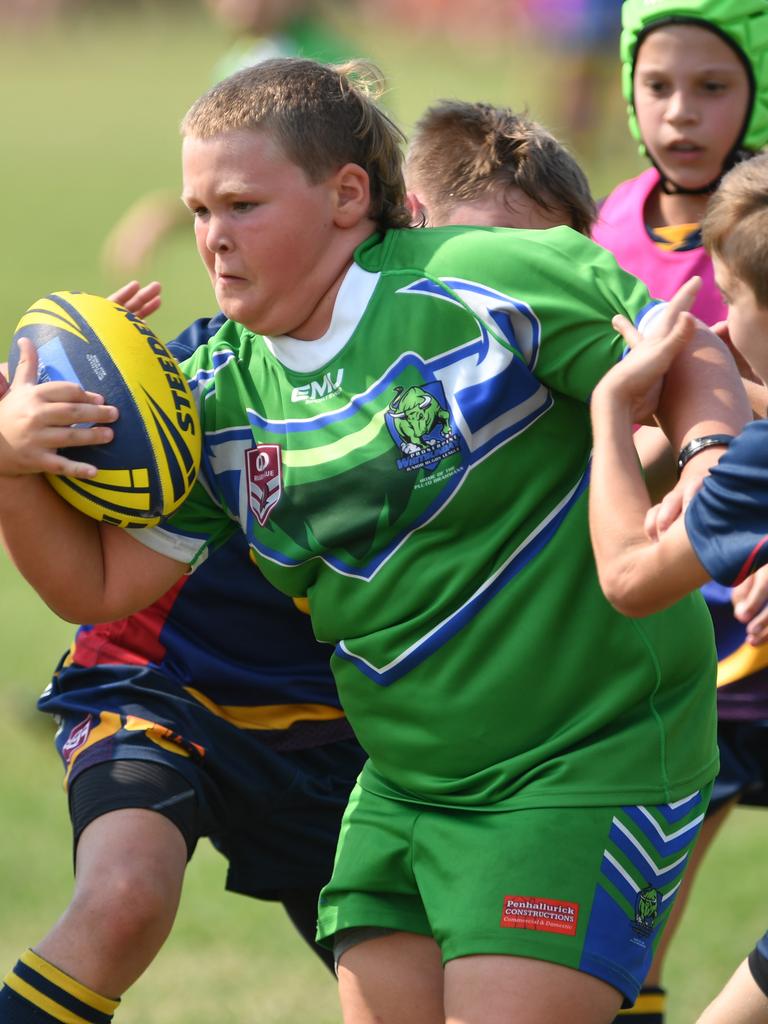 Teams play for Laurie Spina Shield at Brothers at Kirwan. Proserpine Whitsundays Brahmans Isaac Fraser. Picture: Evan Morgan