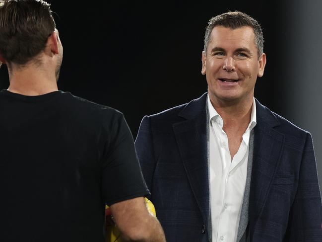 Wayne Carey backtracked on his ‘harsh’ comments about Daniel Gorringe and Dylan Buckley. Picture: Getty Images.