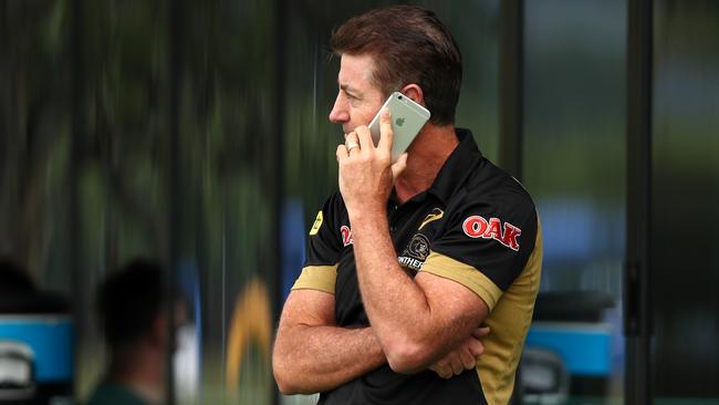 Greg ‘Brandy’ Alexander watches Penrith Panthers. Picture: Gregg Porteous