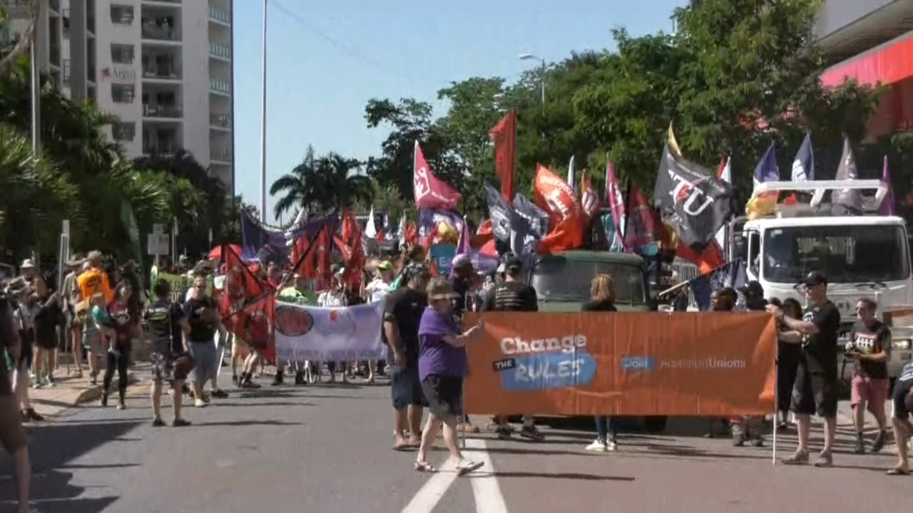 Workers march in annual May Day rally The Advertiser