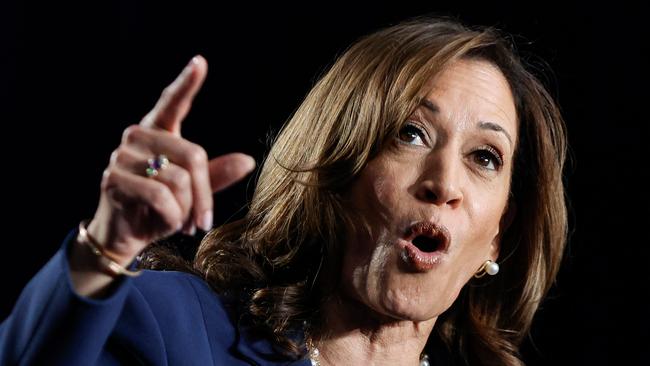 US Vice-President Kamala Harris in Milwaukee, Wisconsin, on Wednesday (AEST) Picture: AFP