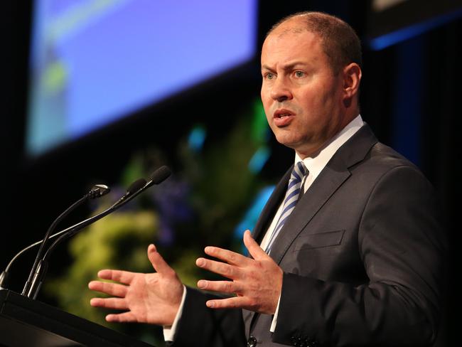 Treasurer Josh Frydenberg has urged the banks to pass the rate cut on in full. Picture: Hollie Adams