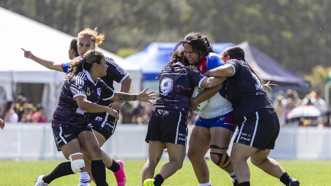 Women's Koori Knockout grand final, Redfern All Blacks vs Newcastle Yowies. Picture: Andrea Francolini