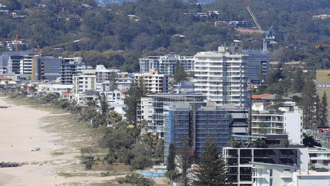 The growing Palm Beach skyline. Picture: Glenn Hampson.