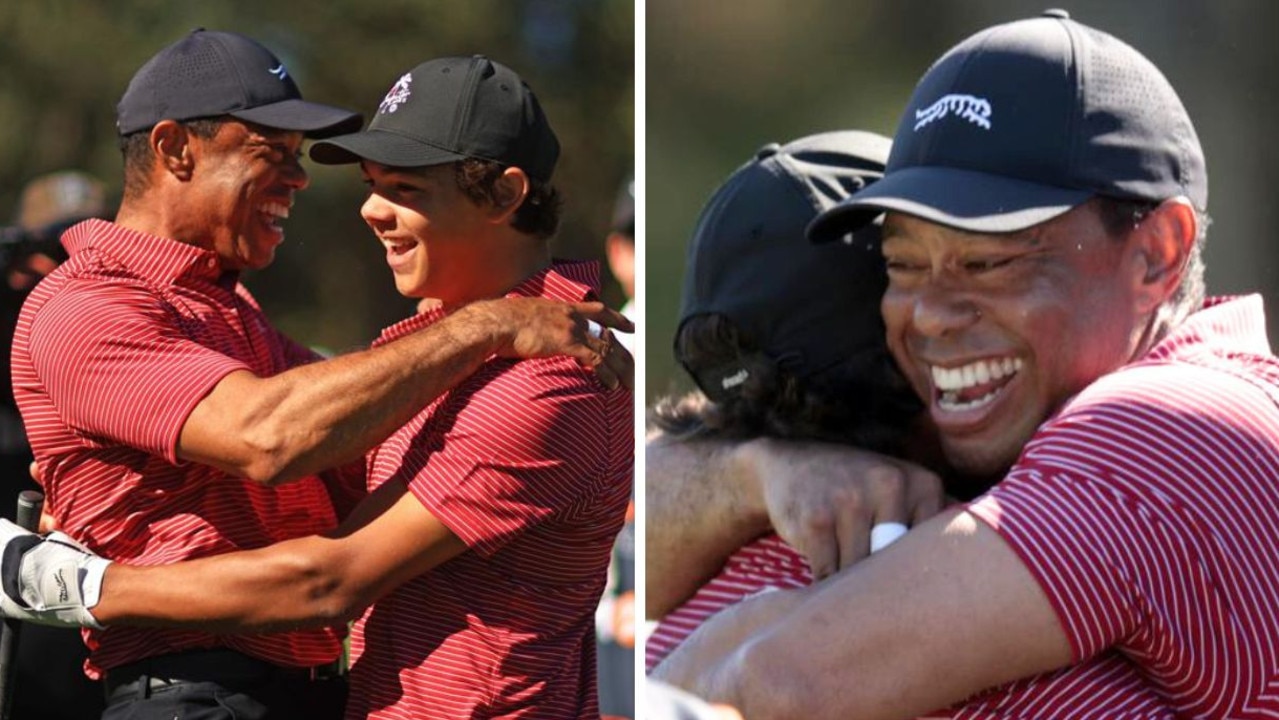 Tiger Woods’ touching reaction to son’s ace